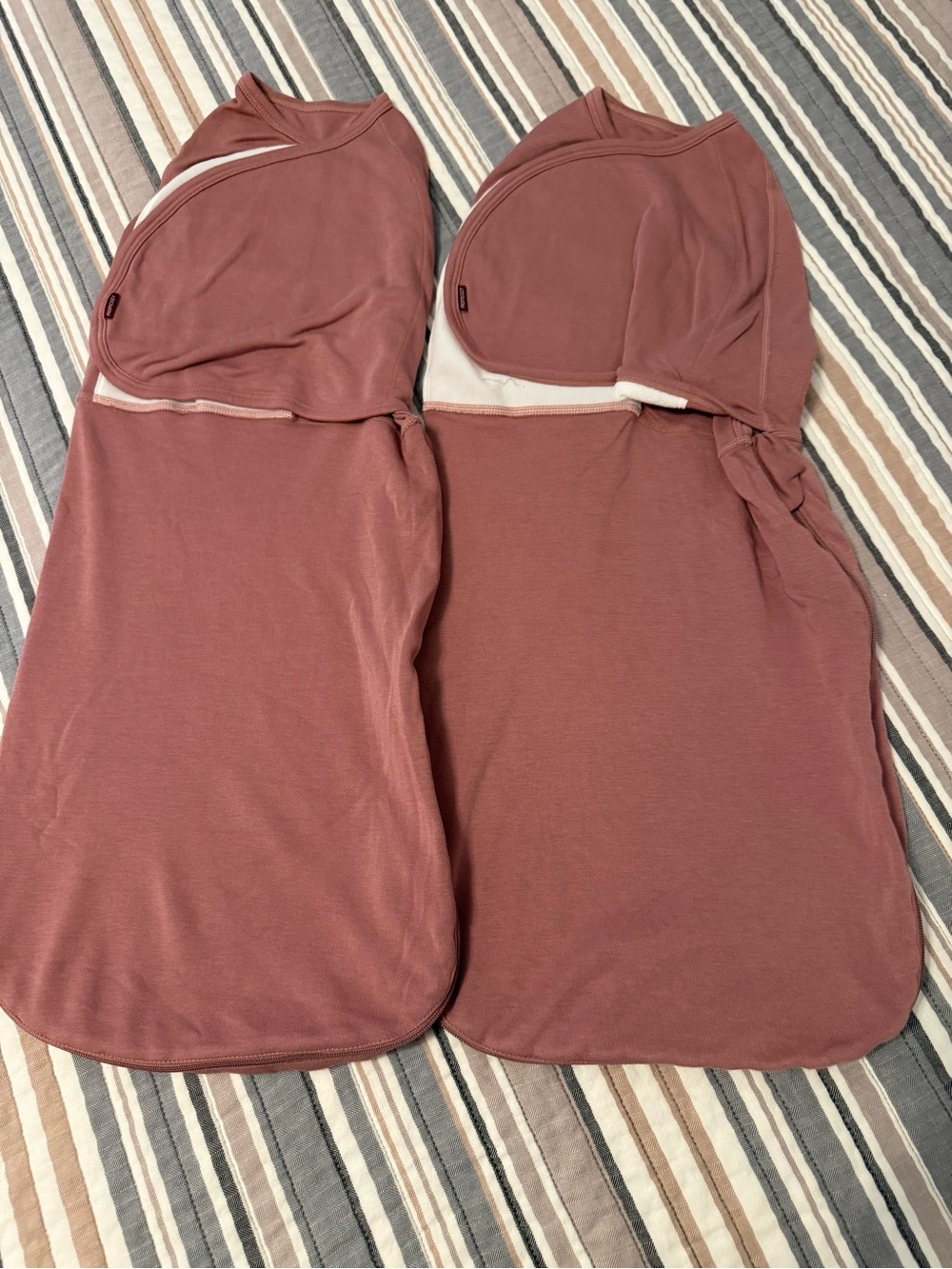 Baby Swaddle Sleep Sack in Dusty Rose - Soft Cozy Design
